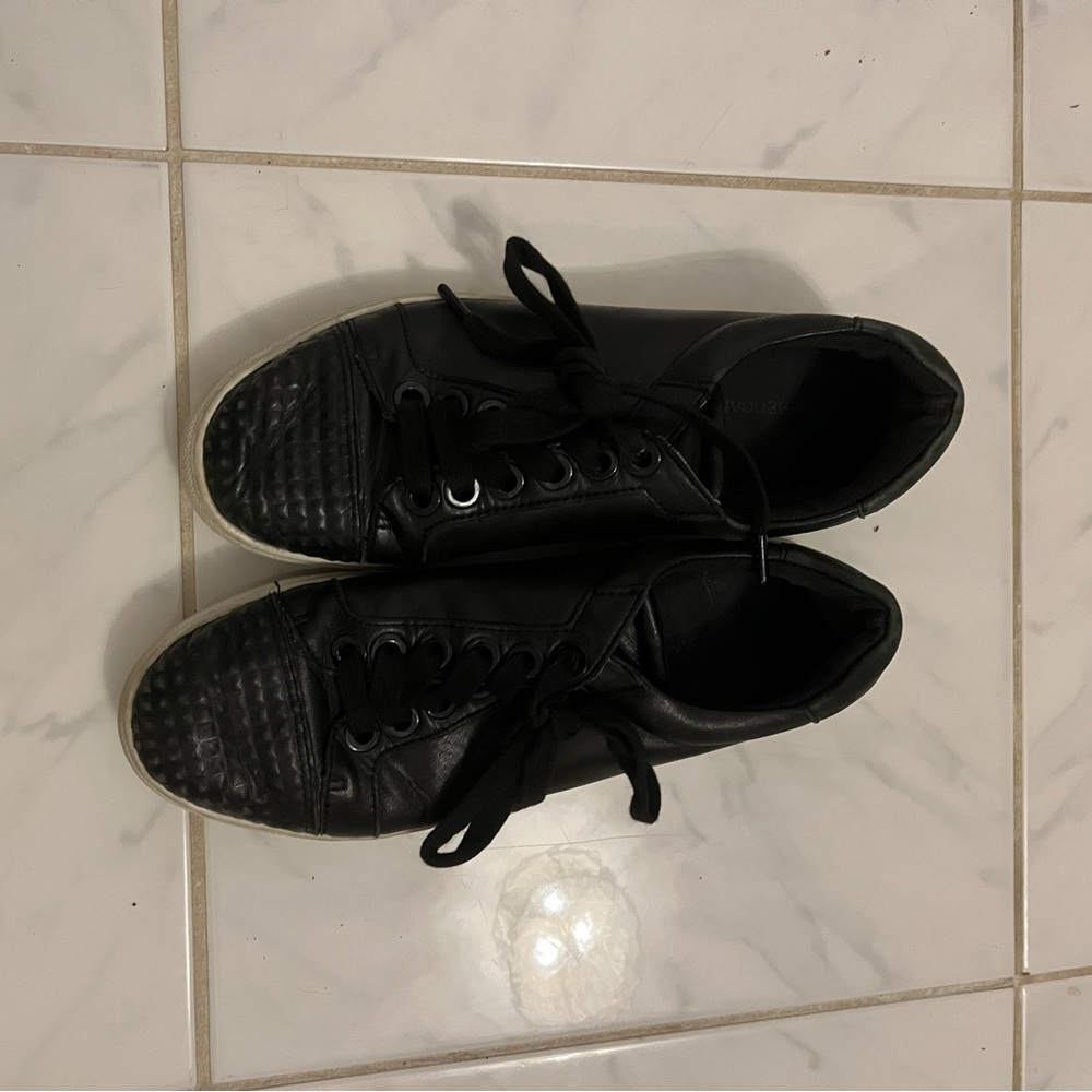 Rebecca minkoff black leather sneaker